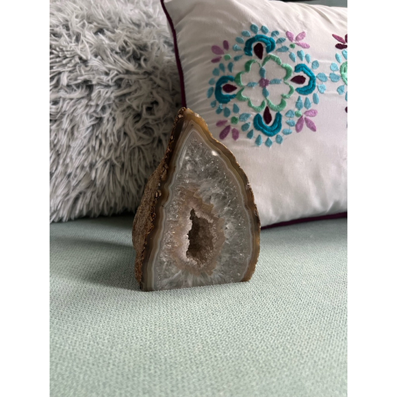 Unbranded Unisex Home Decor Brown Agate Geode - Picture 3 of 11